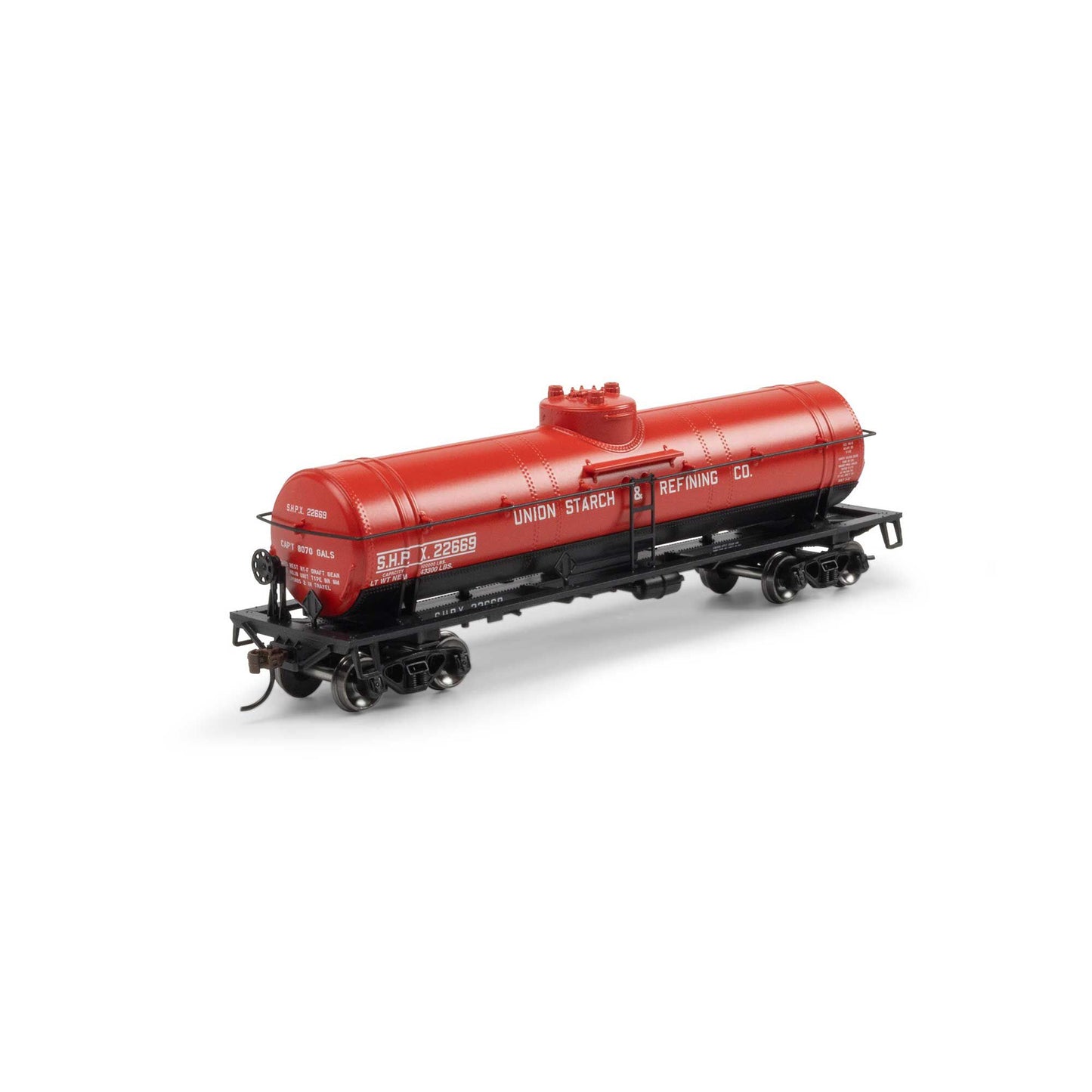 Athearn 3380 HO Union Starch/SHPX 1-Dome Tank Car #22669