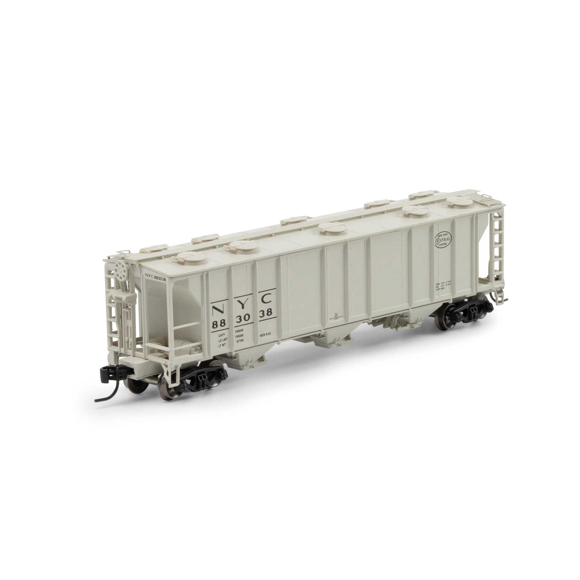 Athearn ATH-1725 N NYC PS-2 2893 3-Bay Covered Hopper #883038
