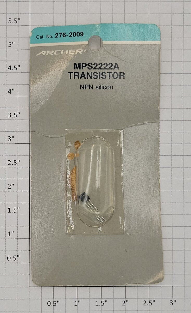 Archer 276-2009 MPS2222A Transistor NPN Silicon
