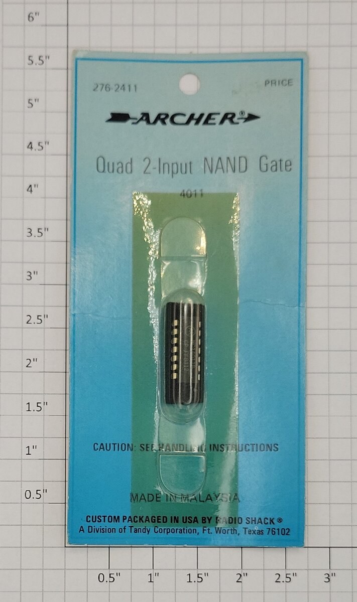 Archer 276-2411 Quad 2-Input NAND Gate 4011