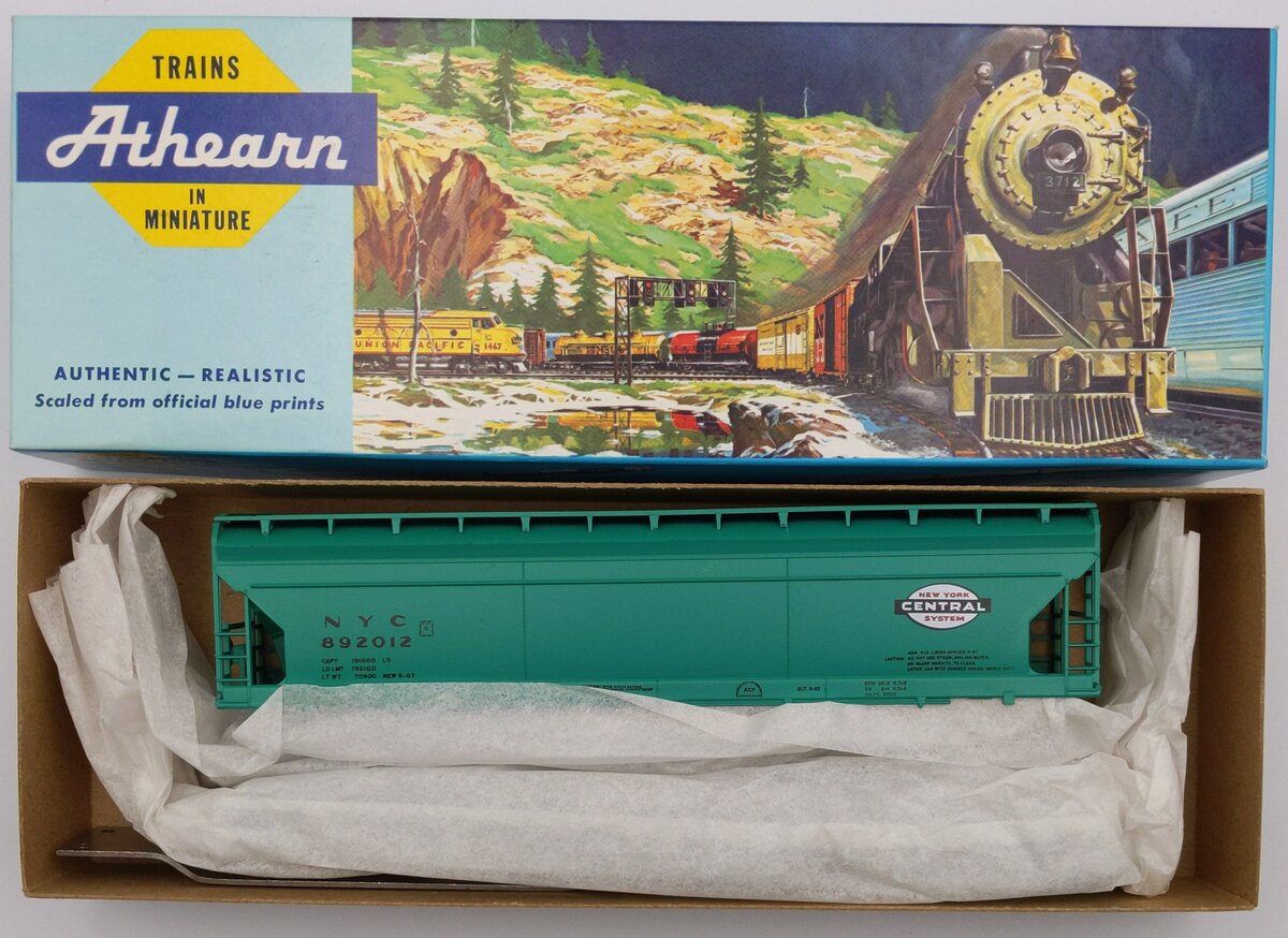 Athearn 1908 HO New York Central 55' Center Flow Hopper Kit