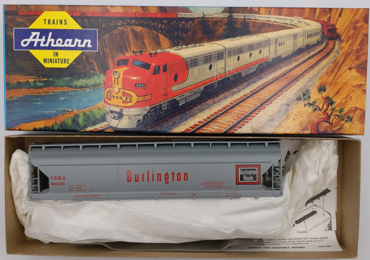 Athearn 1923 HO Burlington 55' Center Flow Hopper Kit