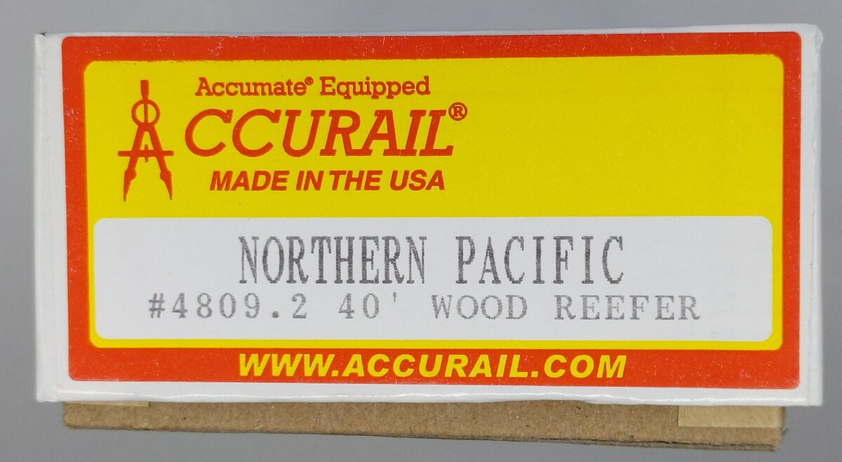 Accurail 4809.2 HO Scale Northern Pacific 40' Wood Reefer Road #: 91056