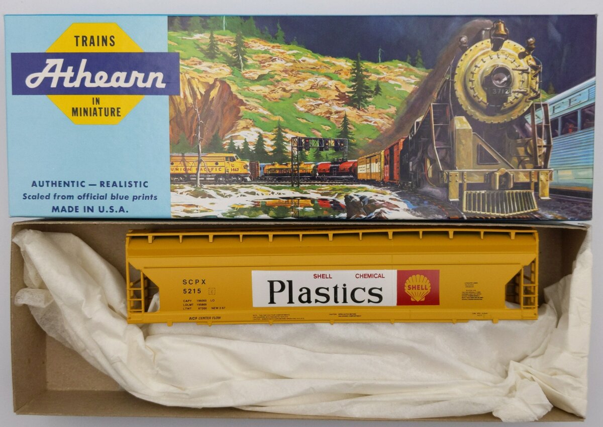 Athearn 1910 HO 55' Centerflow Hopper Shell Oil Kit