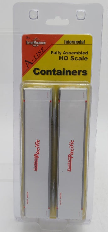 A-Line 30413-04 HO Southern Pacific 48' Smooth Side Container (Set of 2)