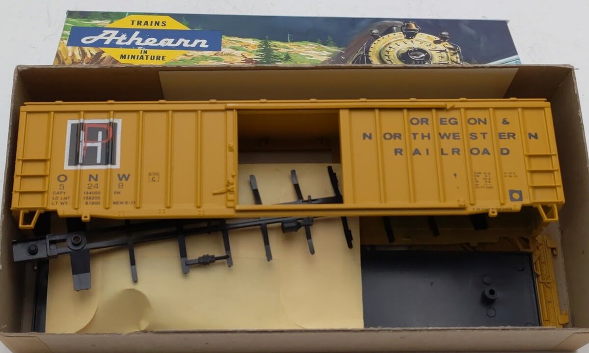 Athearn 363-1 HO Bev-Bel Corp Oregon & Northwestern 50' Railbox Boxcar #5248 Kit