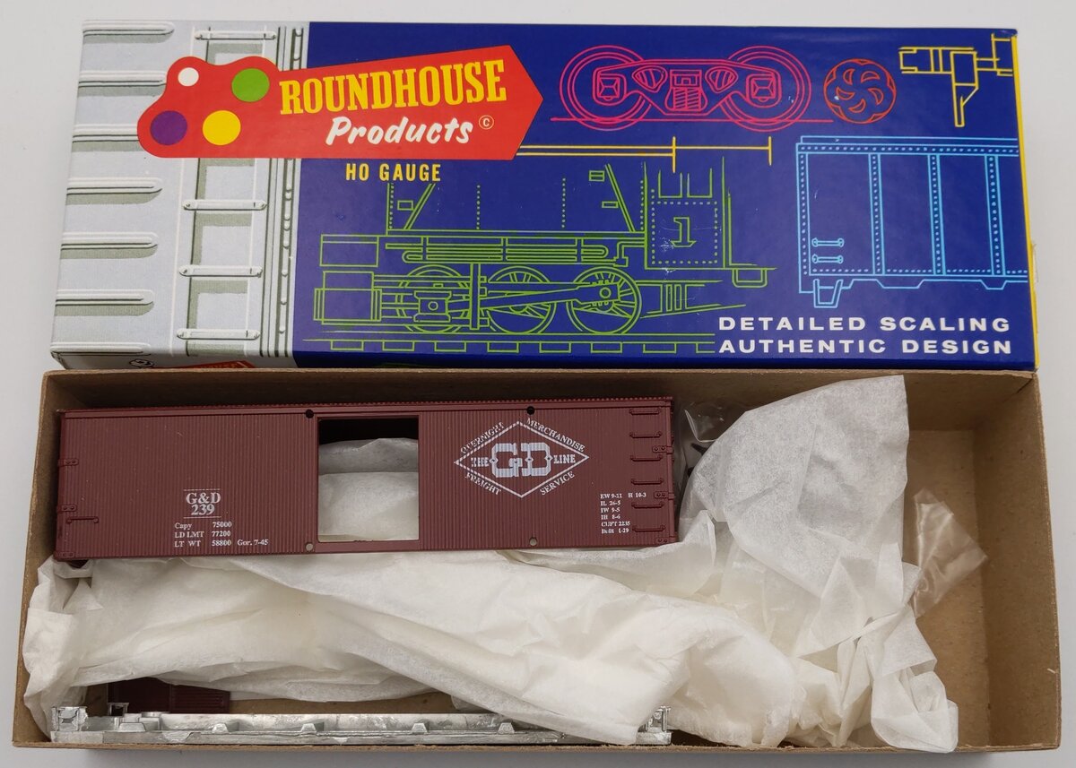 Roundhouse 7752 HO Goore & Daphetid 36' Boxcar Kit