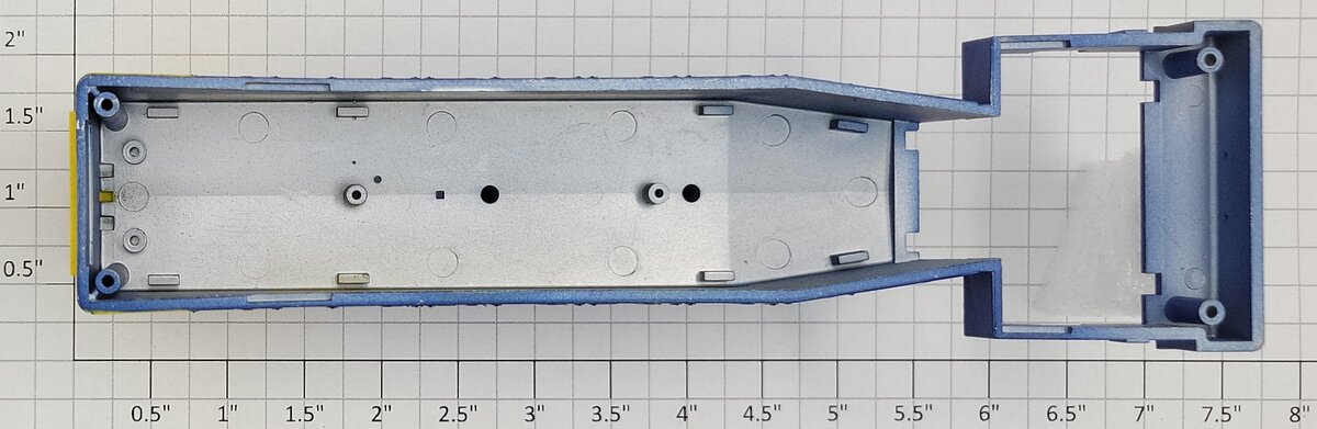 S-Helper 653-01-01-SF Blue/Yellow Santa Fe #2432 Switcher Body Shell without Cab