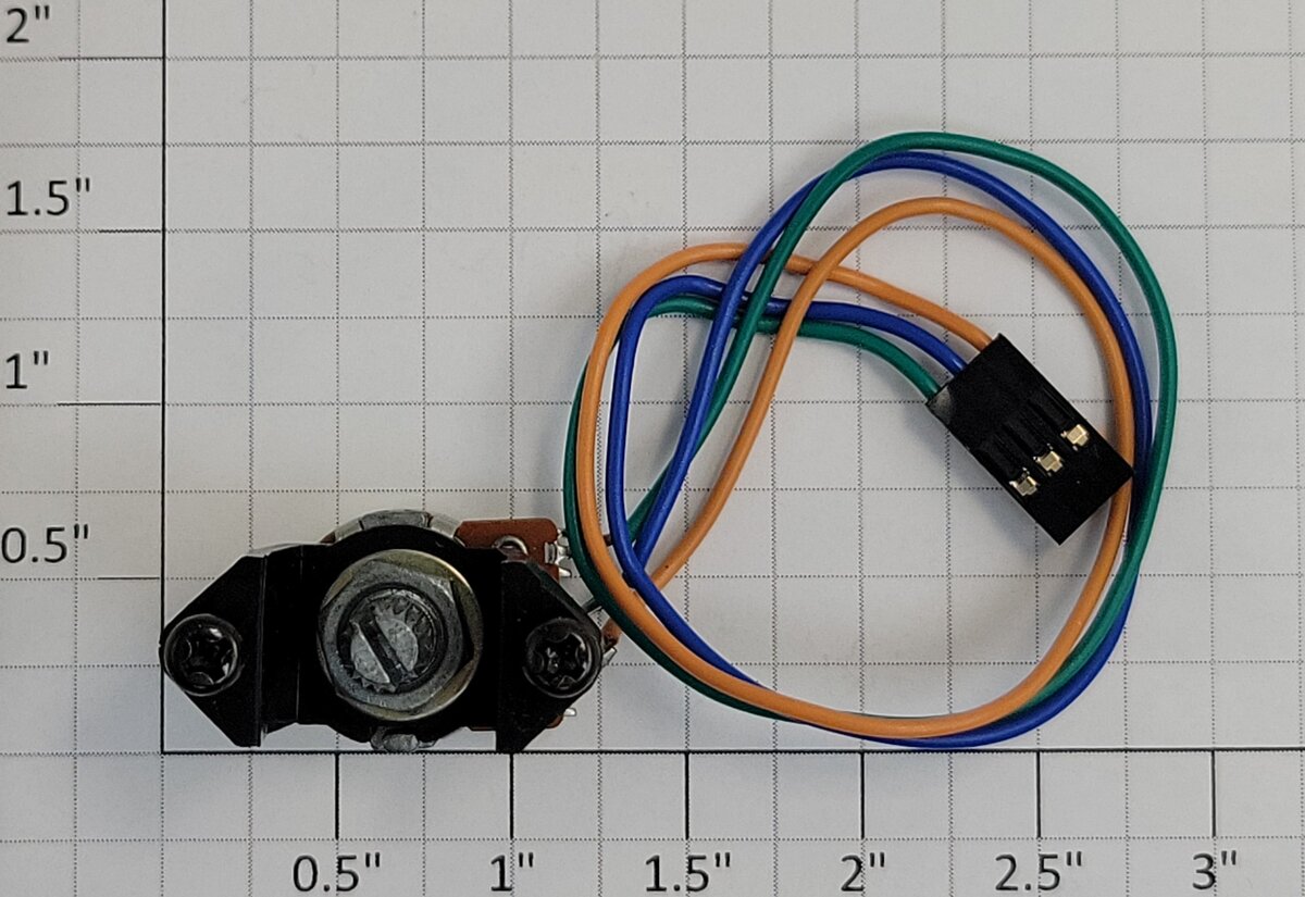 MTH BI-0000054 Volume Potentiometer with Wire Harness and Mounting Bracket