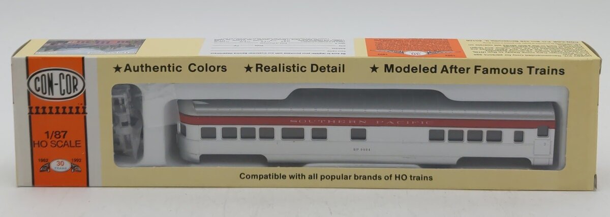 Con-Cor 0001-000978 HO Silver Southern Pacific 72' Observation Passenger Car Kit