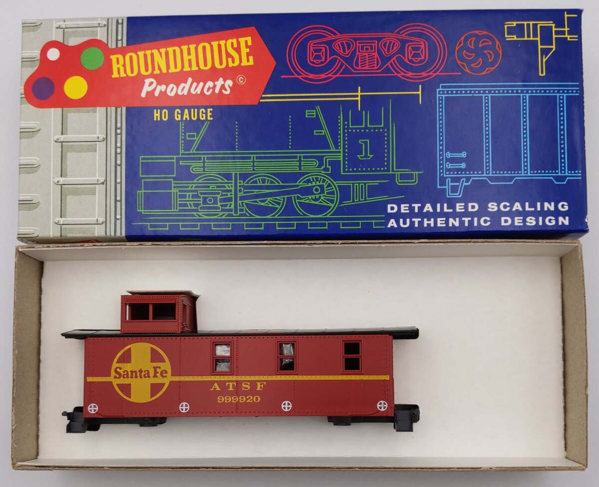Roundhouse 3497 HO Santa Fe Caboose Boxcar Kit