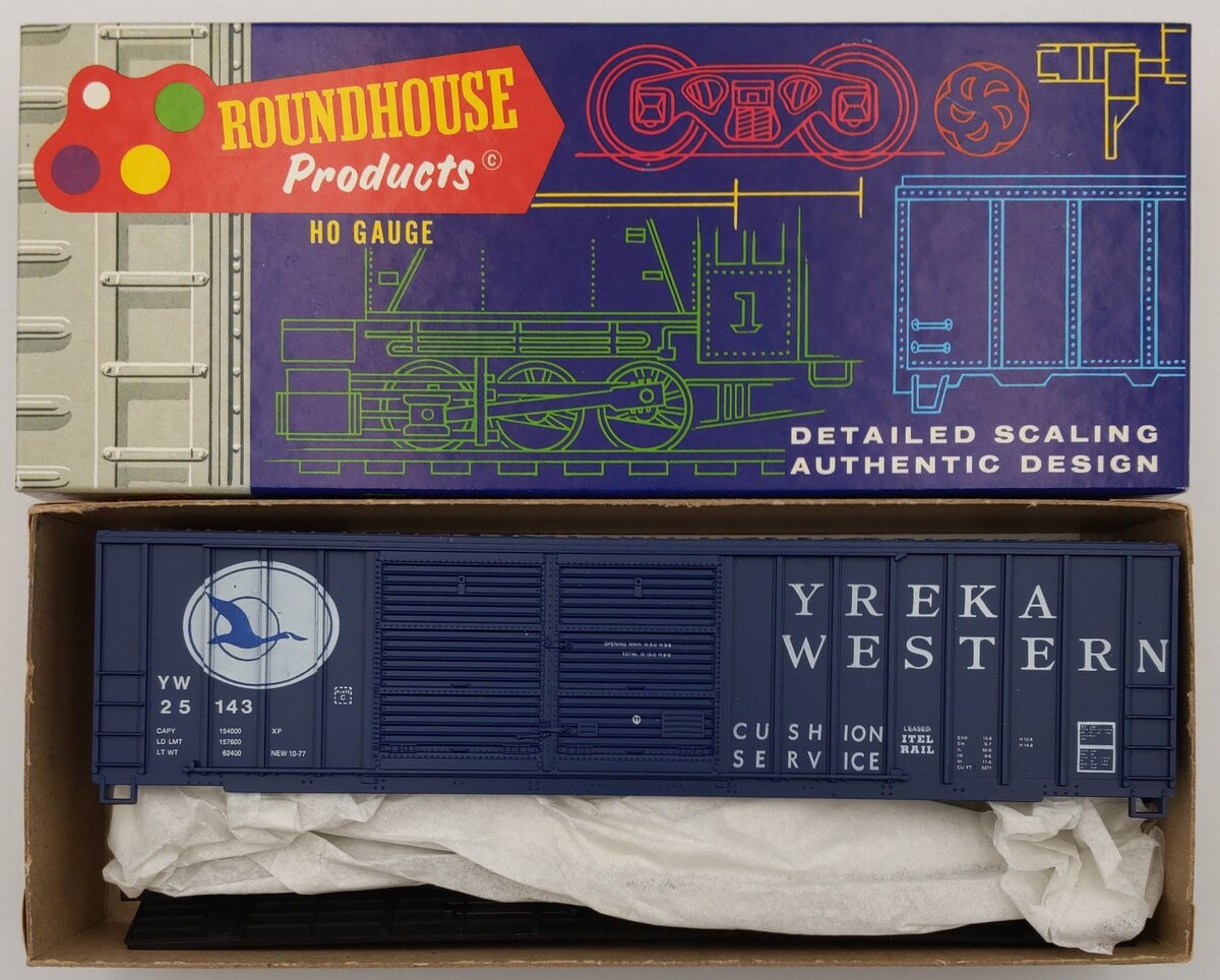 Roundhouse 3647 HO Scale Yreka Western 50' Boxcar Kit