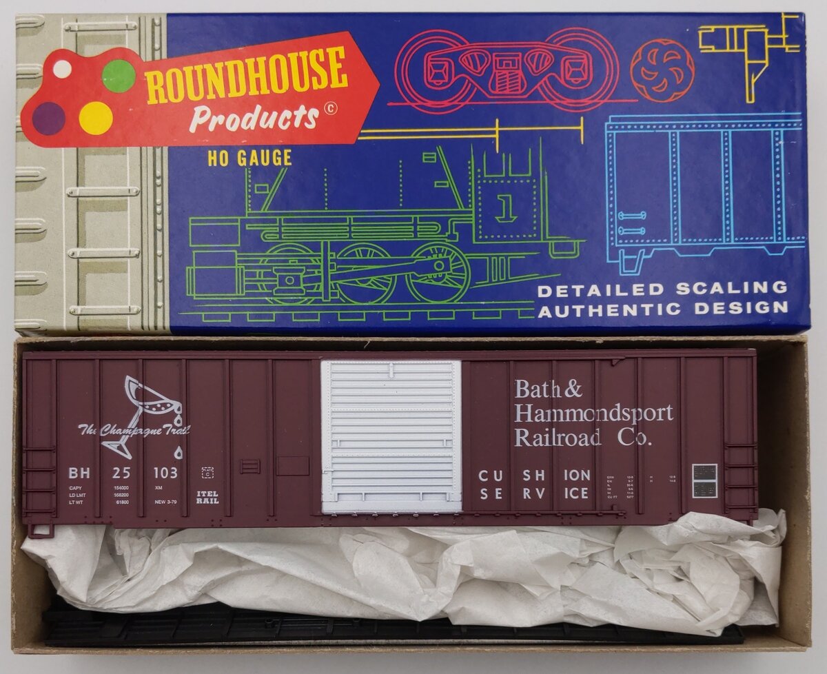 Roundhouse 1962 HO Bath & Hammondsport 50' Boxcar Kit
