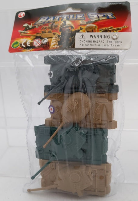 Acme 76804 By JPW International Battle Set War Tanks Plastic Assemble(Pack of 4)