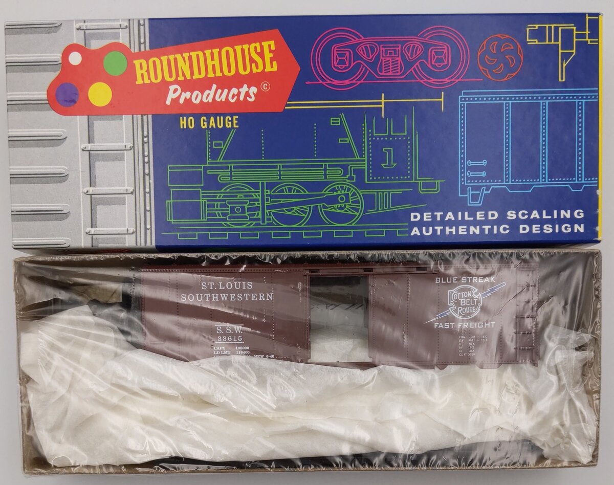 Roundhouse 7807 HO St. Louis Southwestern 40' AAR Boxcar Kit