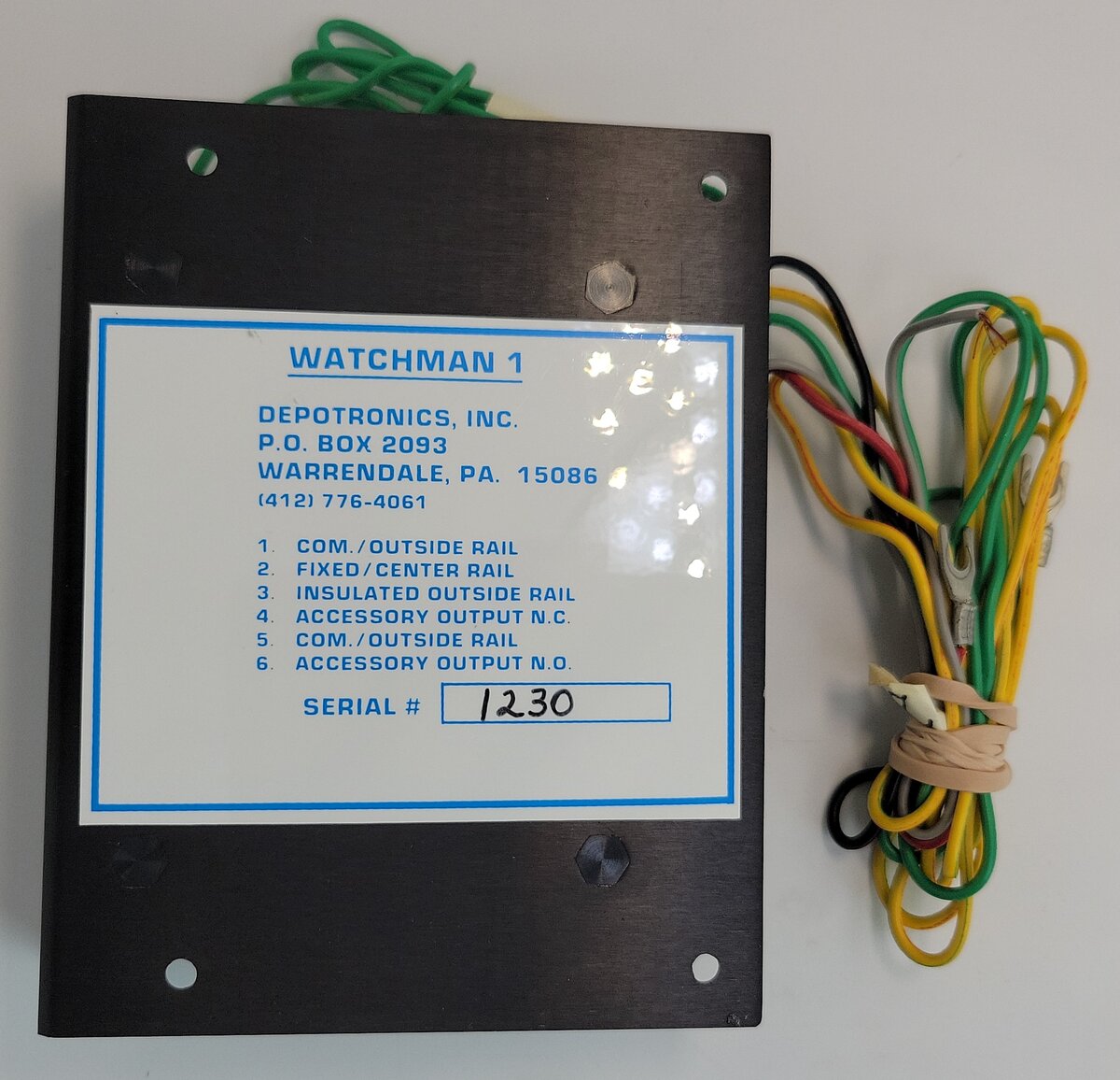 Depotronics Watchman-1 Electronic Signal Controller with Wiring
