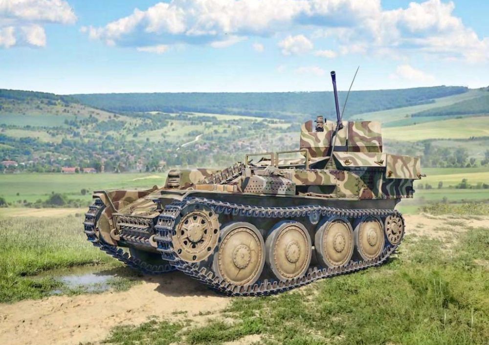 Italeri 96461 1:35 Sd. Kfz. 140 Flakpanzer 38t Gepard Tank Plastic Model Kit