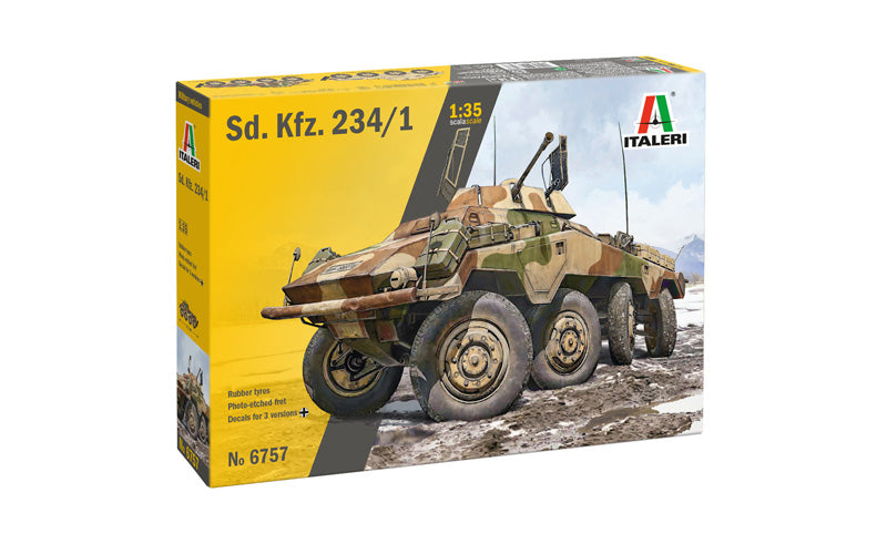 Italeri 6757 1:35 Sd. Kfz. 234/1 Armored Car Plastic Model Kit