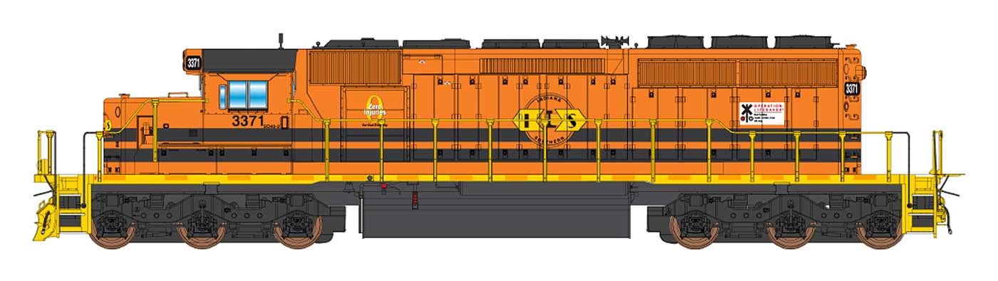 InterMountain 69374-03 N G&W/Indiana Southern SD40-2 Diesel Locomotive #3387