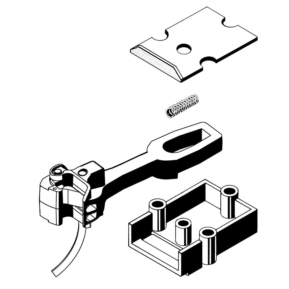 Kadee 918 G Black Long Coupler Straight Centerset with Body Mount Gearboxes