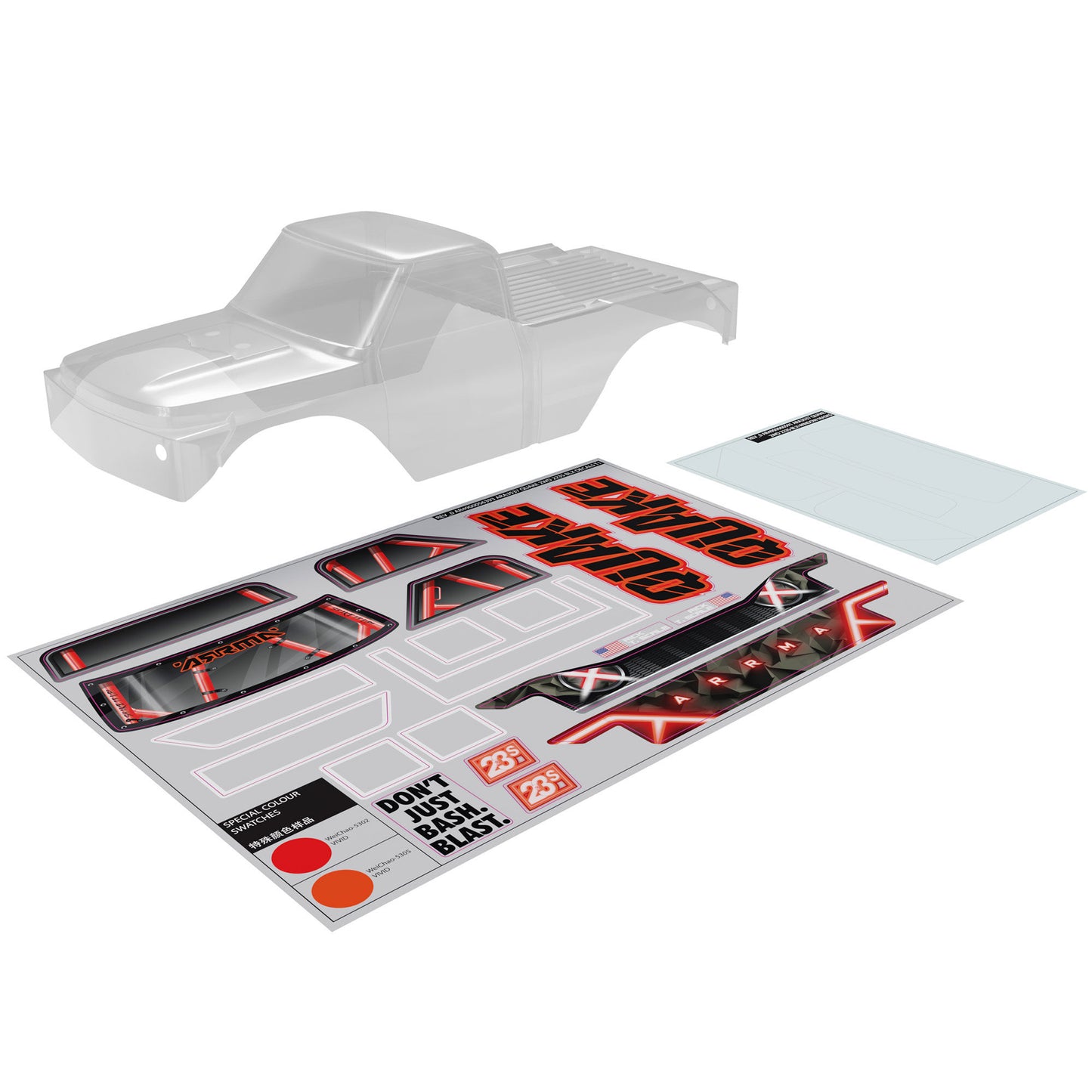 ARRMA ARA-2870 QUAKE Clear Body
