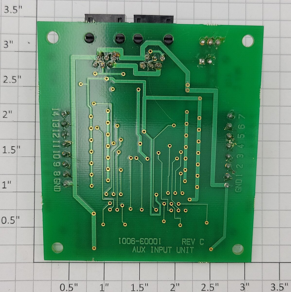 NCE 5240200 AIU01 Auxiliary Input Unit PCB Circuit Board