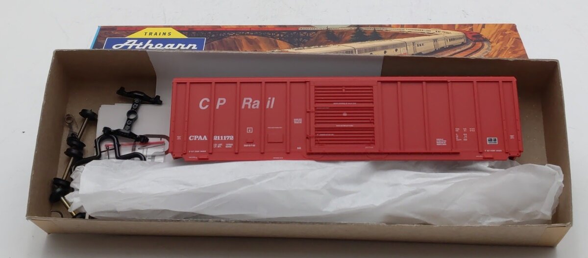 Athearn 5815 HO CP Rail 50Ft PS 5344 Rib-Side Slide Door Boxcar # 21172 Kit