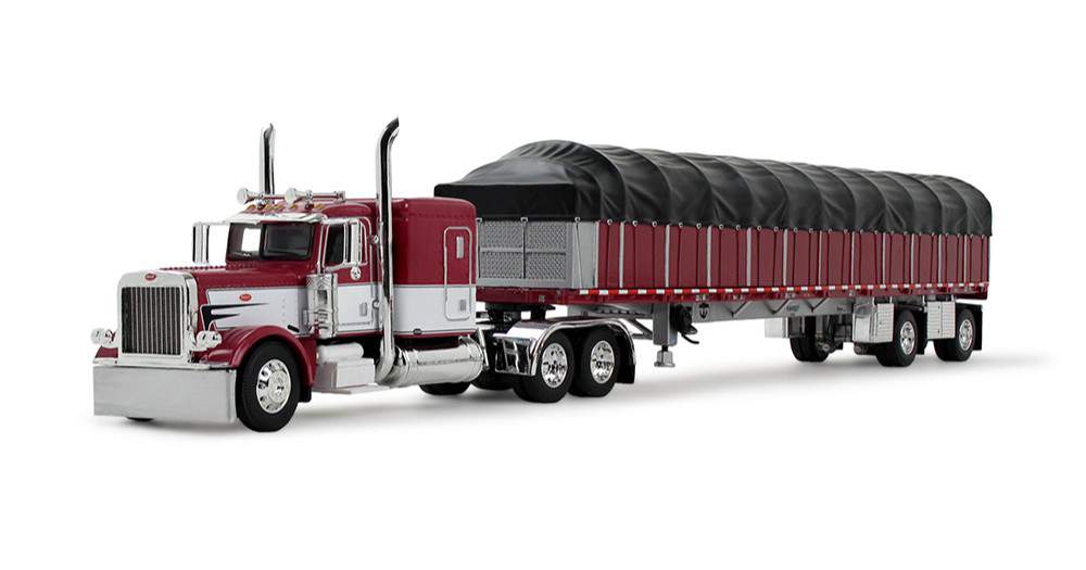 Die Cast Promotions 60-2058 1:64 Maroon/White Peterbilt 389 Sleeper Diecast