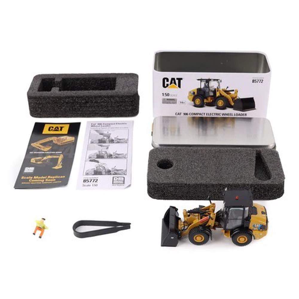 DieCast Masters 85772 1:50 CAT 906 Wheel Loader Electric Version Diecast Model