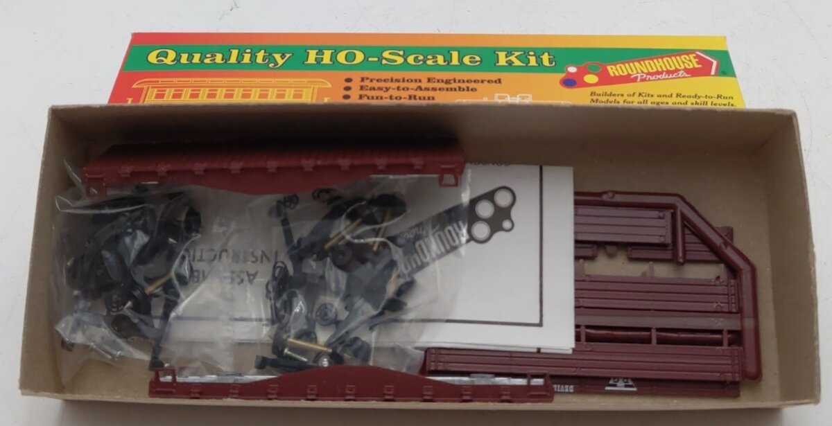 Roundhouse 77233 HO Devil's Gulch & Helengon Flat Car Twinpak Kit (Box of 2)