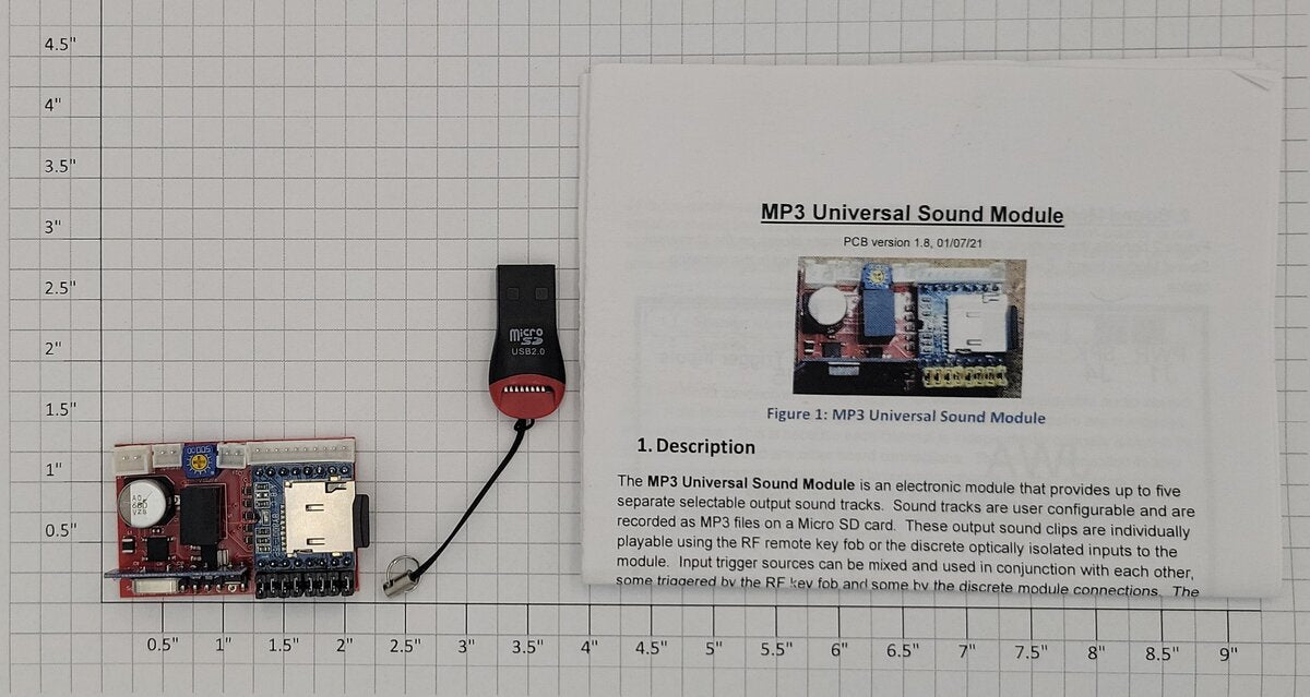 JWA Electronics 30200 MP3 Universal Sound Module with Remote and Cables