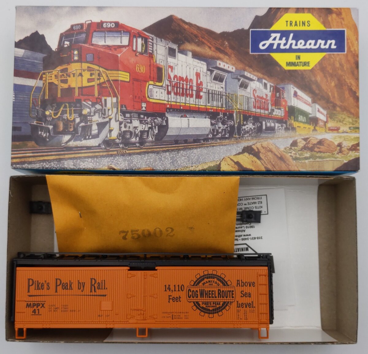 Athearn 99063 HO Manitou & Peak 40' Orange Reefer Kit