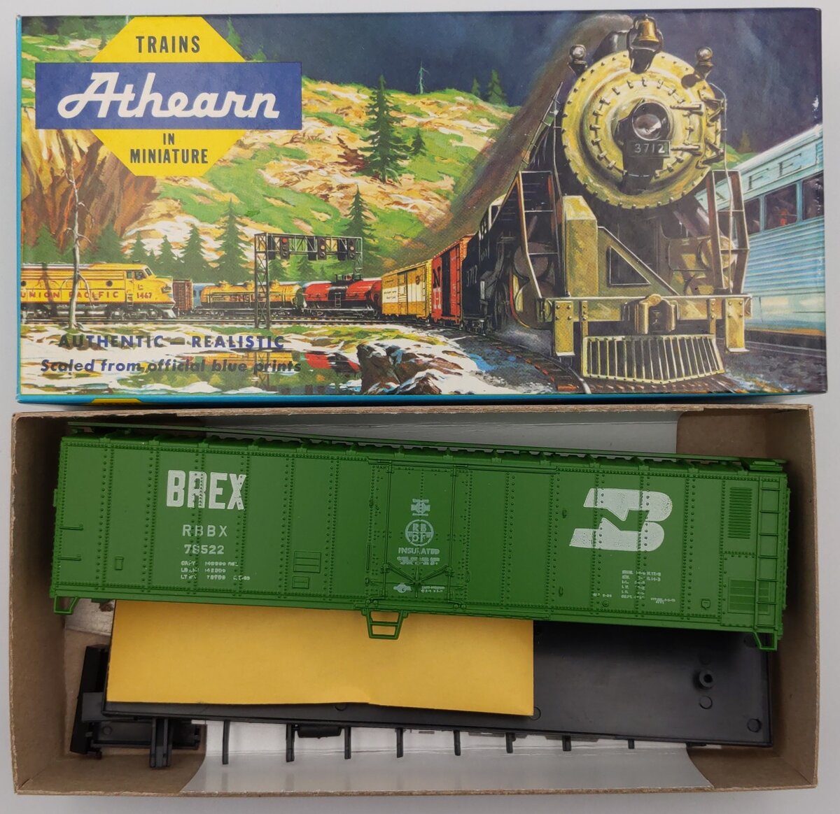 Athearn 1623 HO Burlington Northern 50' Reefer Kit