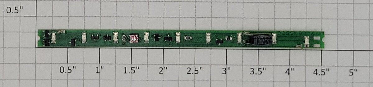 Acme 0829-3 HO Gauge Passenger Car Interior LED DC / DCD Lighting Kit