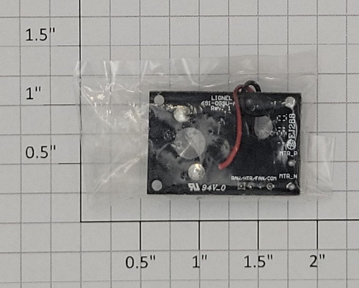 Lionel 691OGSUA01 Dash 9 Smoke Element 8 Ohm PCB Circuit Board Wired