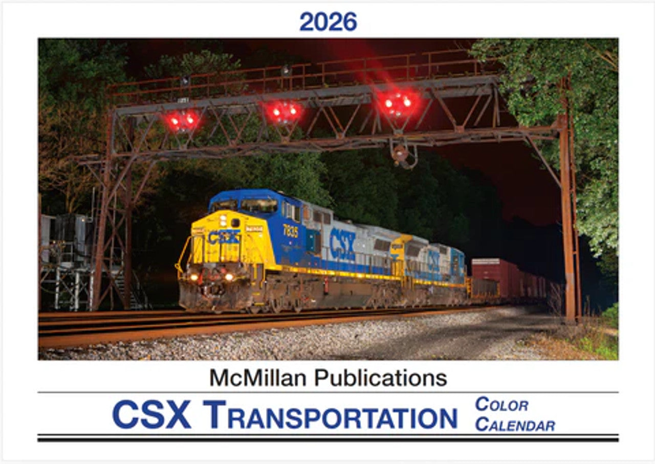 McMillan Publishing CSX26 2026 CSX Transportation Color Calendar