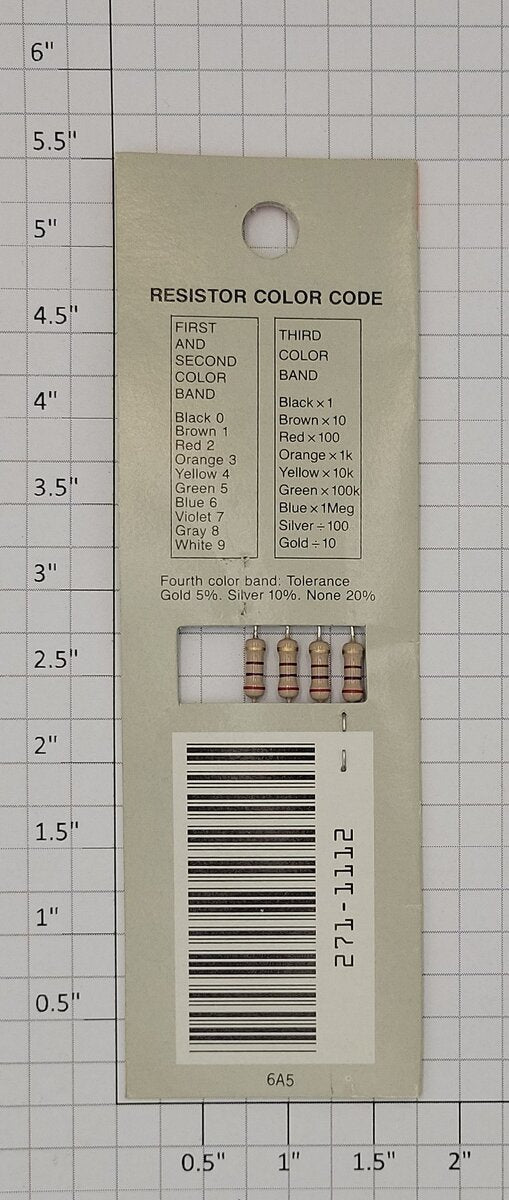 Radio Shack 271-1112 270- OHM Resistors (Pack of 4)
