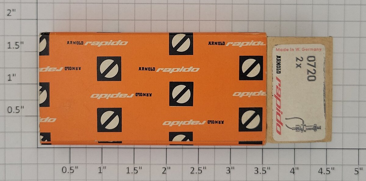 Arnold 0720 -2X Points Switch N Gauge Original Box with Instructions (Box of 2)