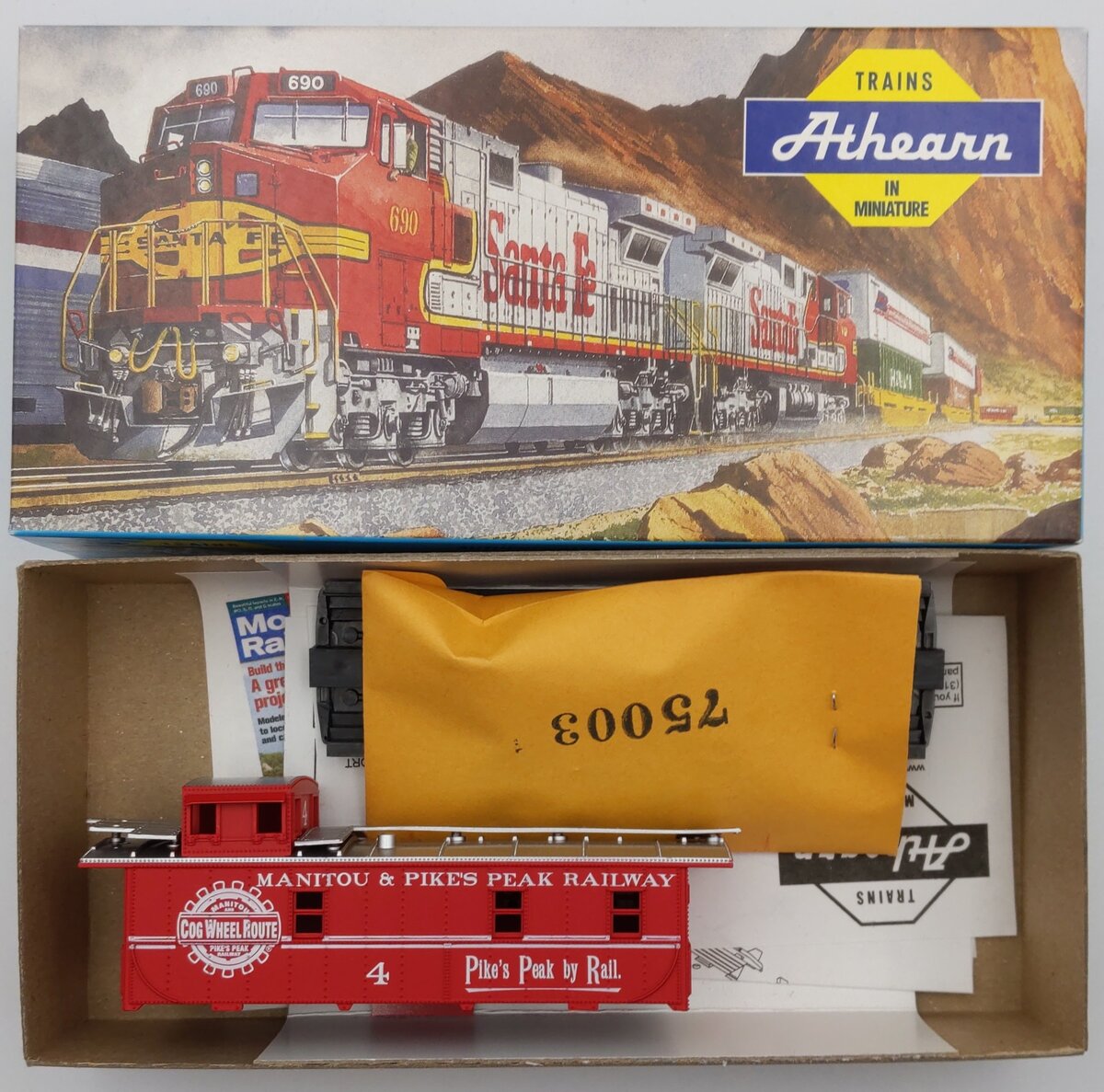 Athearn #4 Manitou & Pikes Peak Railway Caboose Kit Red
