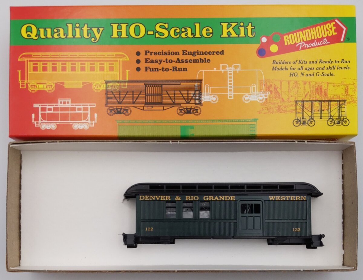 Roundhouse 37200 HO D &RGW Overton Combine Car Kit