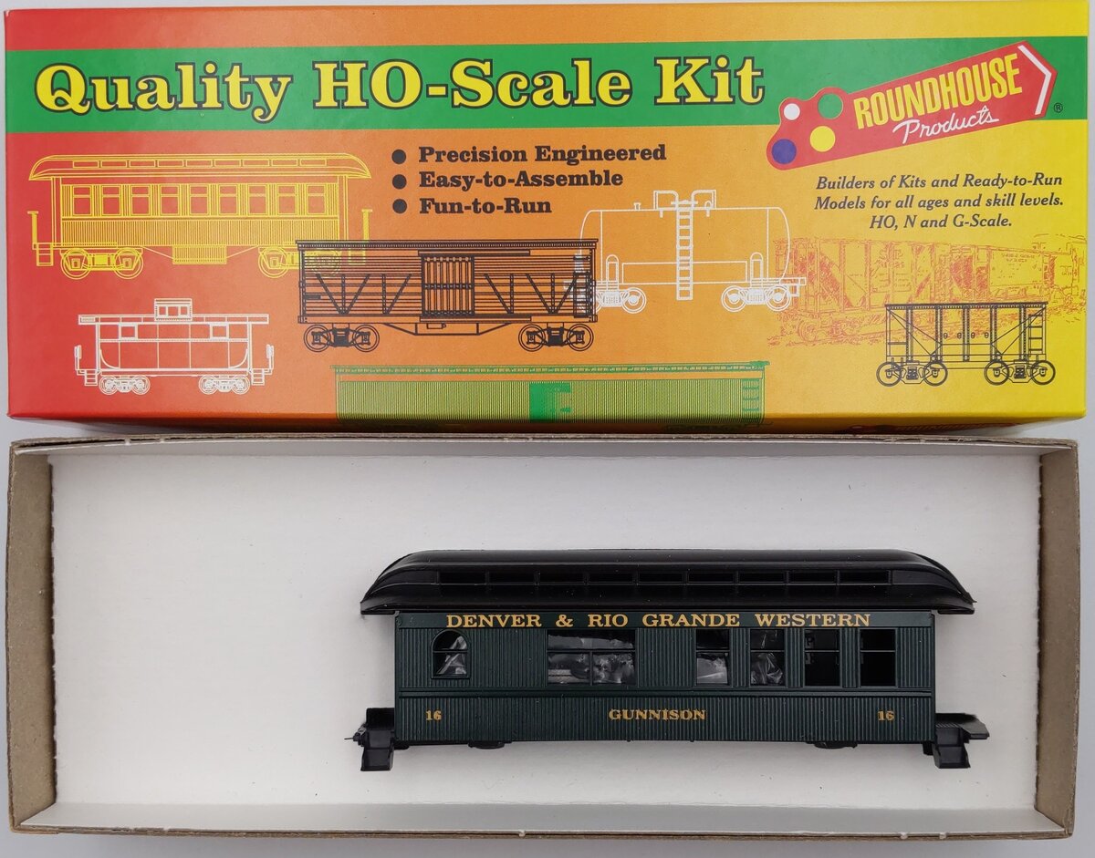 Roundhouse 37300 HO D & RGW Overton Business Car Kit