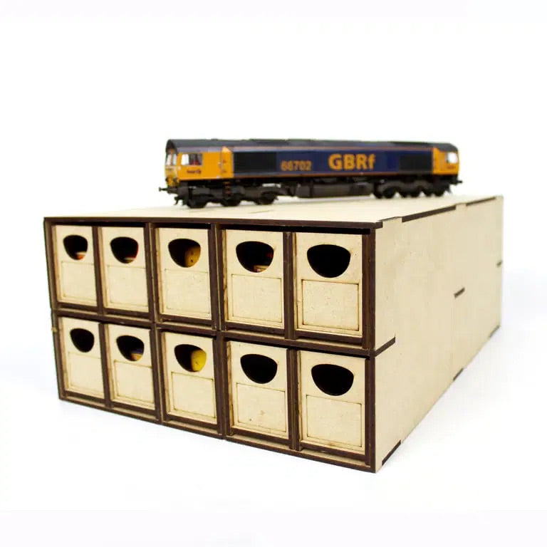 WWScenics WSLC-012 WWS Loco Storage Box 10 Drawers