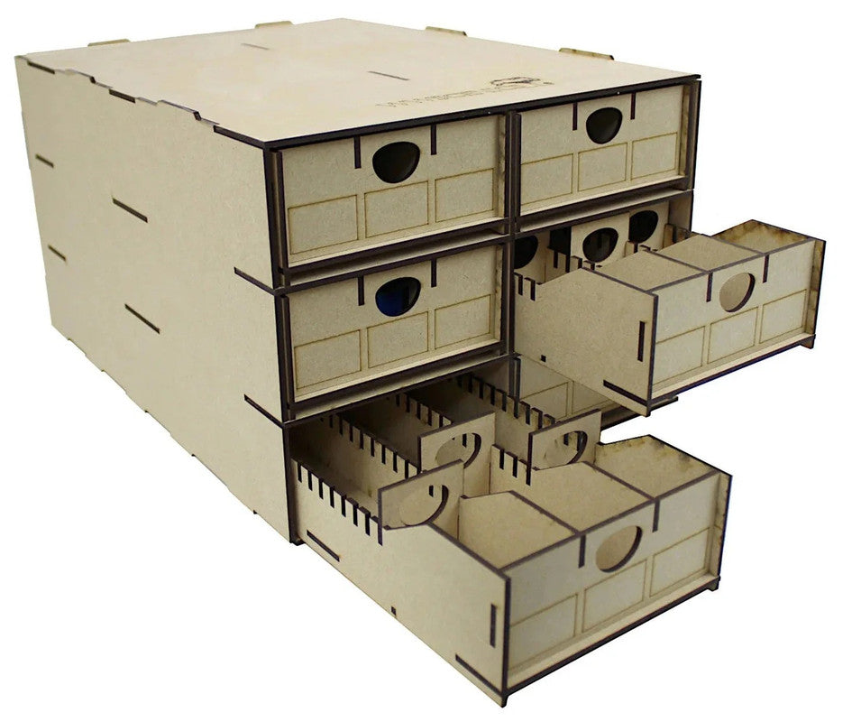 WWScenics WSLC-018 WWS Rolling Stock Storage Box 6 Multi-Compartment Drawers
