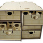 WWScenics WSLC-018 WWS Rolling Stock Storage Box 6 Multi-Compartment Drawers
