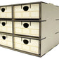WWScenics WSLC-018 WWS Rolling Stock Storage Box 6 Multi-Compartment Drawers