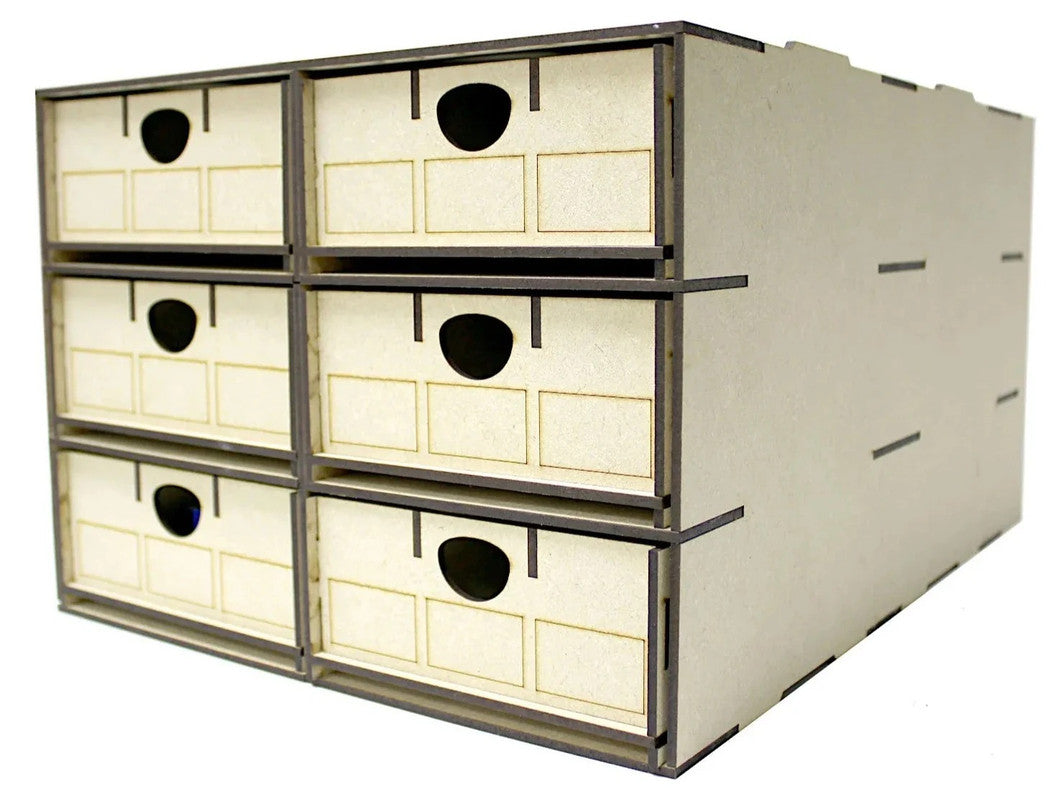 WWScenics WSLC-018 WWS Rolling Stock Storage Box 6 Multi-Compartment Drawers