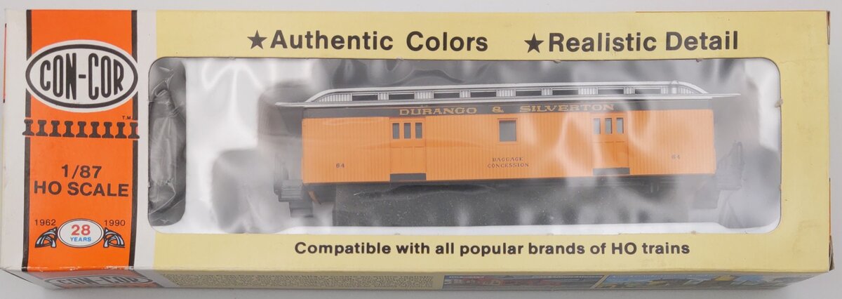 Con-Cor HO Scale Durango & Silverton Baggage Concession Car Kit