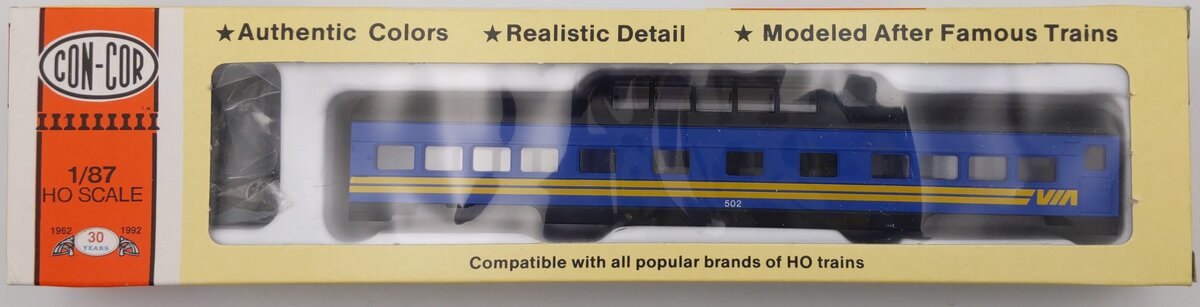 Con-Cor 0001-000952 HO 72' Passenger Dome Car Kit