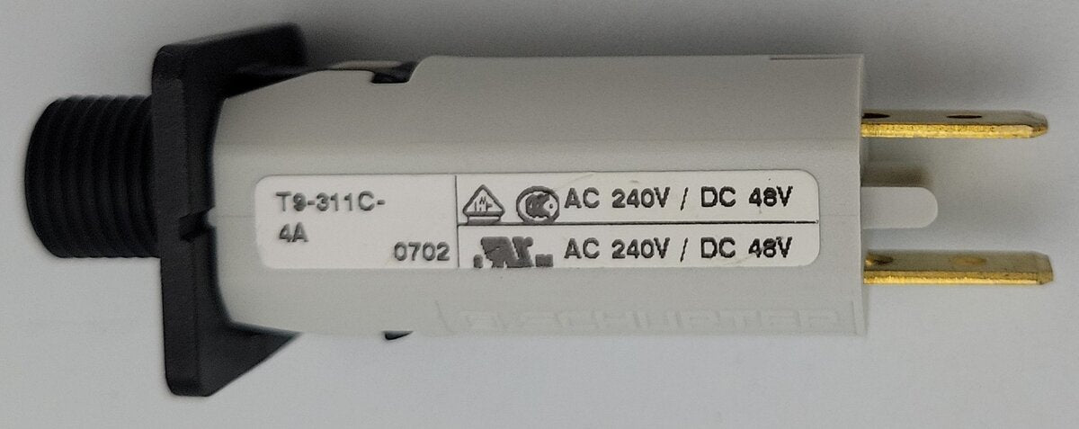 Acme T9-311C-4A Thermal Circuit Breaker 1 Pole 48 Volt , 240 Volt Panel