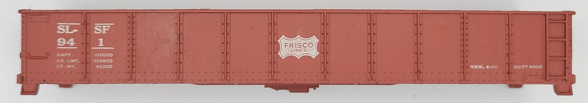 American Flyer PA9986 S Scale Tuscan Frisco Lines Gondola Shell #941